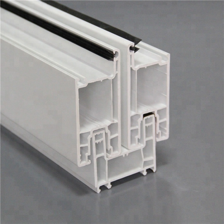 Color and White Co-Extrustion UPVC/PVC Plastic Profile/Plastic Frame Material with Lead Free, 80series Windows and Doors