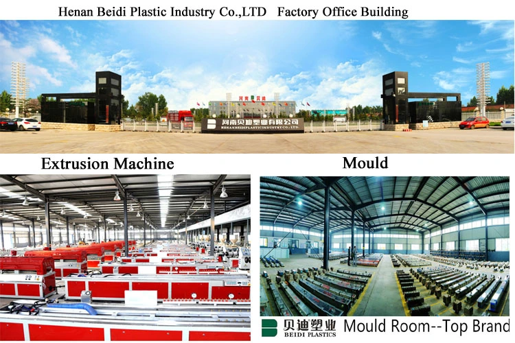 Color and White Co-Extrustion UPVC/PVC Plastic Profile/Plastic Frame Material with Lead Free, 80series Windows and Doors