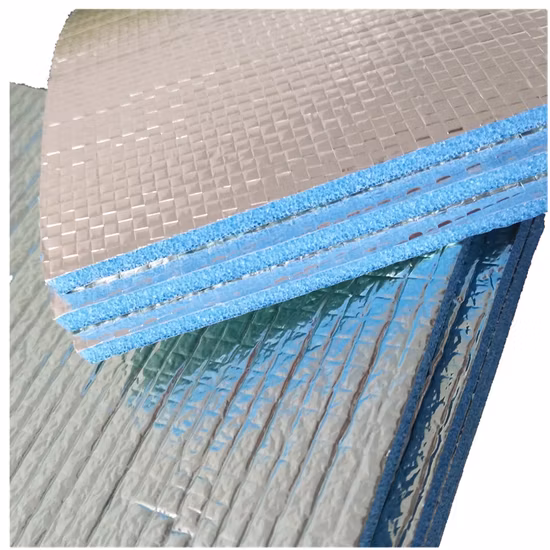 Chase Blue Pack OEM Espumas de poliuretano MPET Material de aislamiento Aislamiento de tablero de espuma Aislamiento térmico de espuma Xxpe recubierto con lámina de aluminio