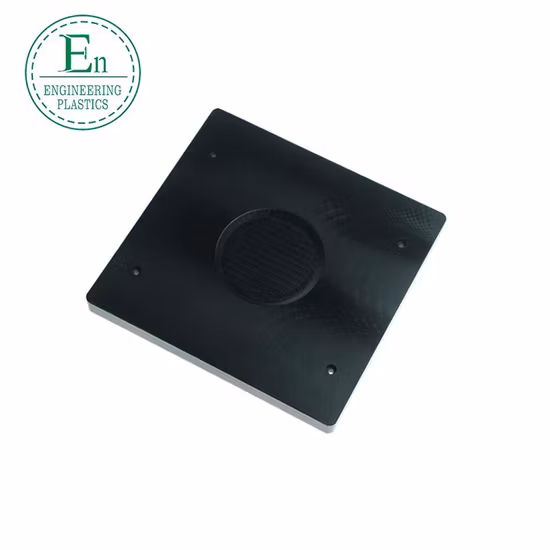 Mecanizado CNC de placa de plástico negro antiestático Torno de placa de acero plástico