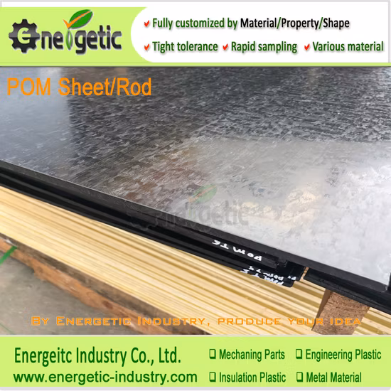 Buena resistencia química Hoja de POM-ESD/Hoja de POM/Varilla de POM/Varilla de acetal/Hoja de Delrin/Varilla de Delrin/Hoja de Delrin azul/Hoja de Delrin color/Varilla de Delrin color